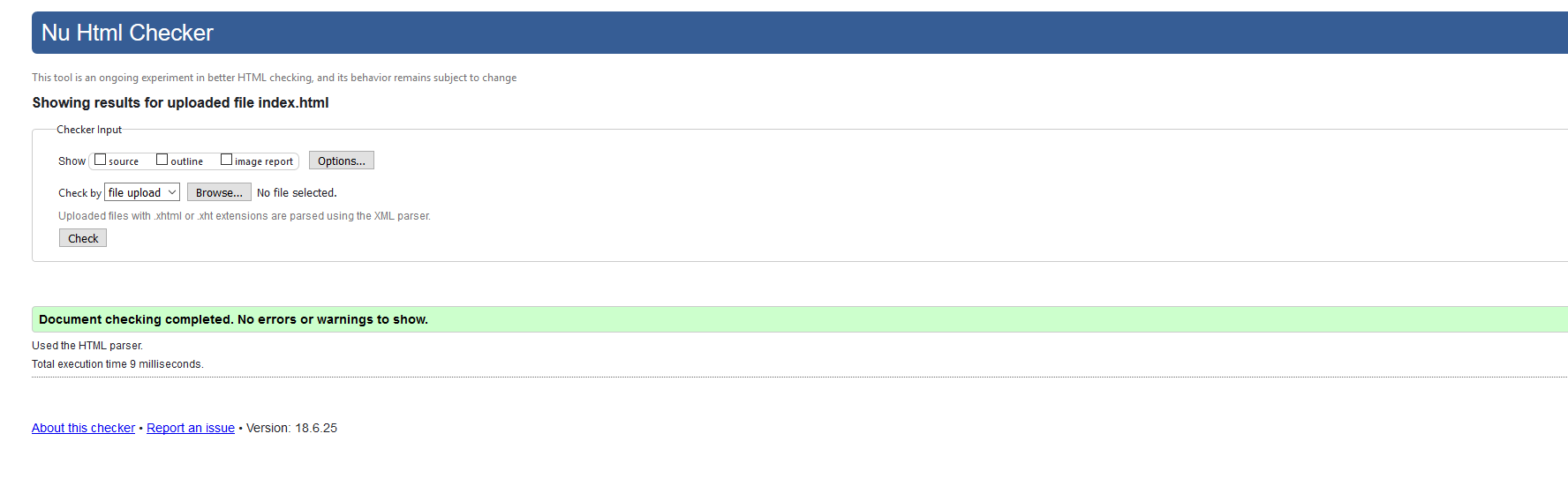 Validacion Index